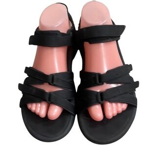 Teva Tirra Womens Black Multi Strap Sport Hiking Sandals 4266 Size 8 outdoor